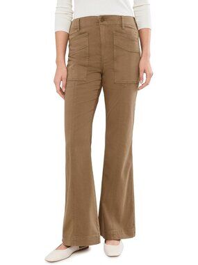 High-Rise Flare Jeans with Patch Front Pockets, Size 8, Stylish & Trendy Fit